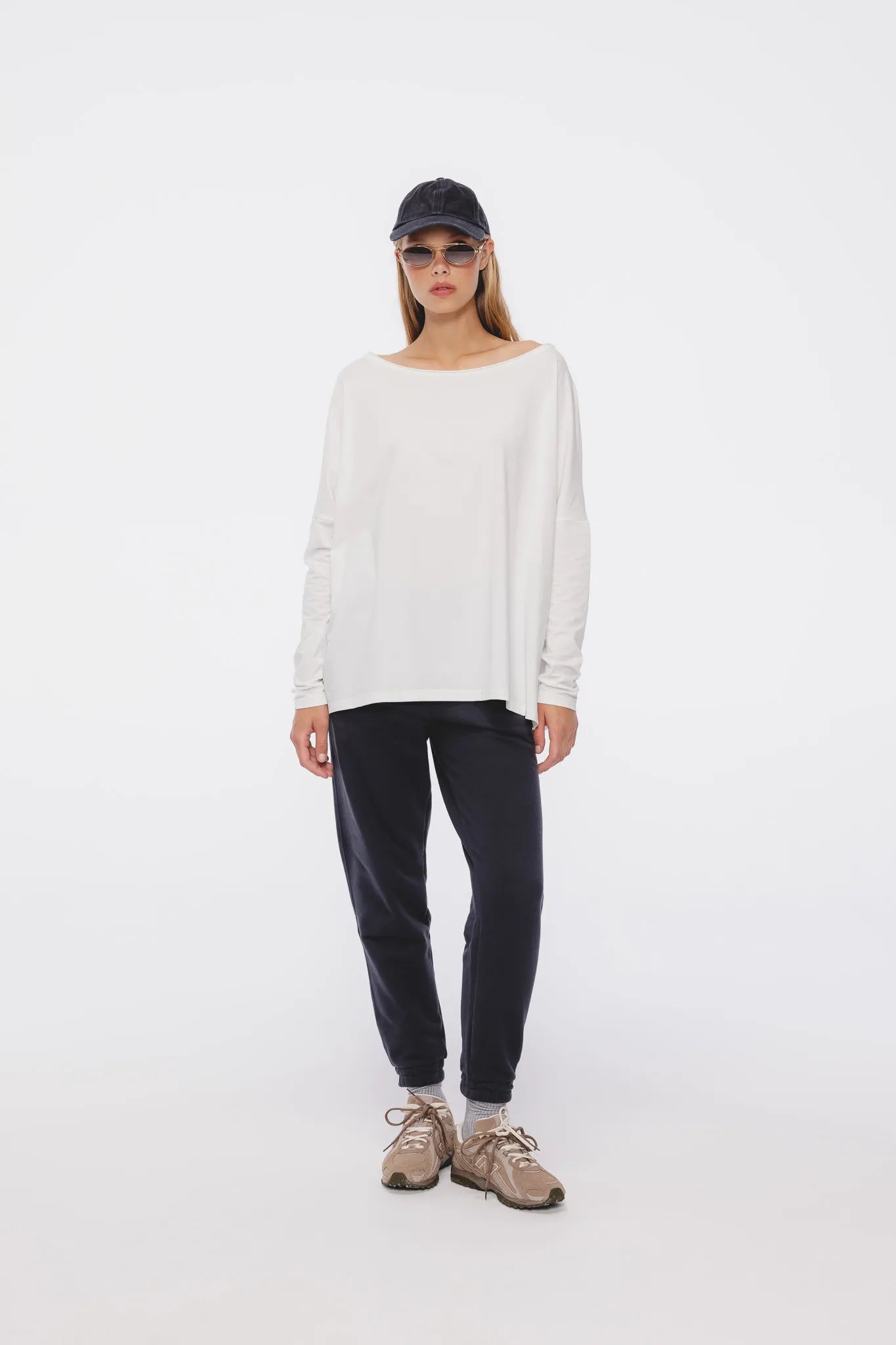 Longsleeve Lila Off-White