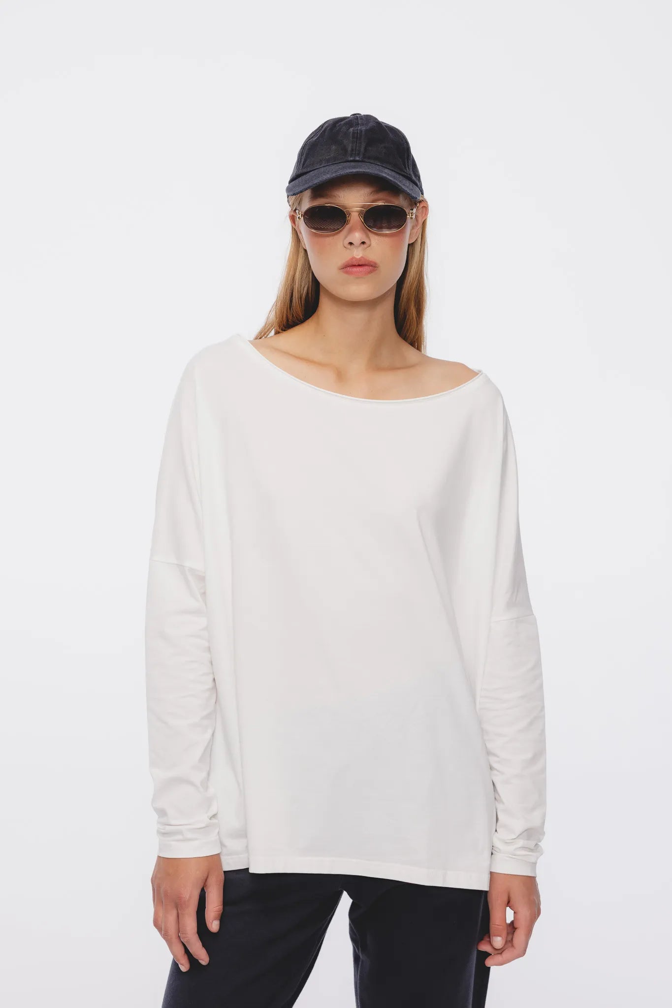 Longsleeve Lila Off-White