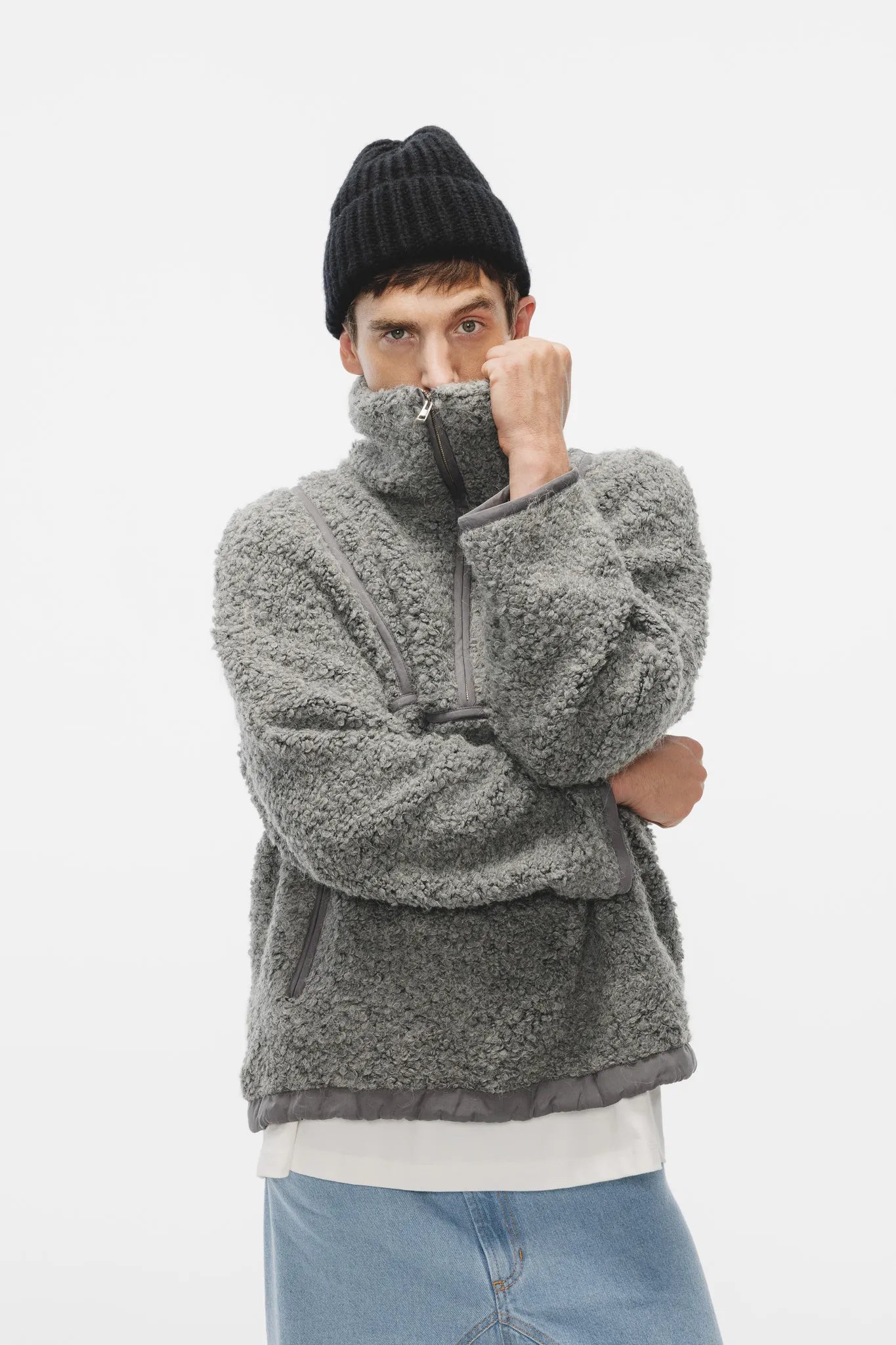 Bluza Elma Teddy Ciemny Szary