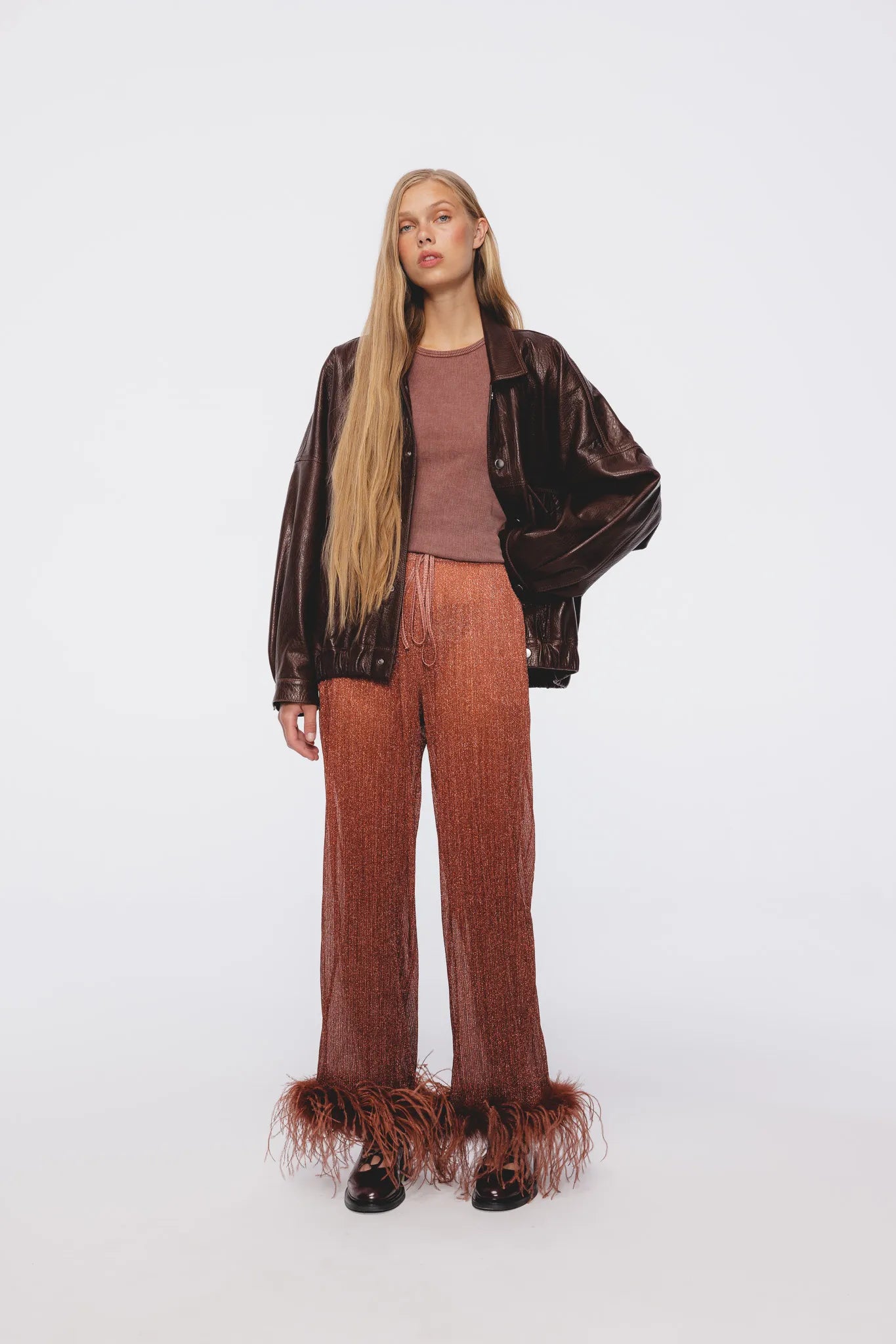 Spodnie Freda Ceglasty