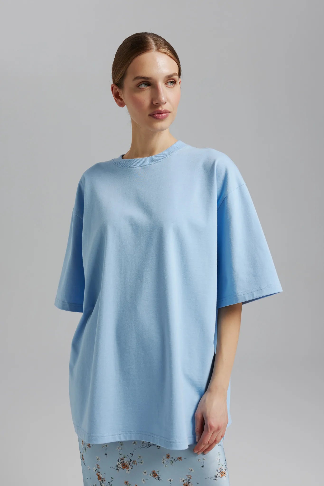 T-shirt unisex Jackie Błękitny