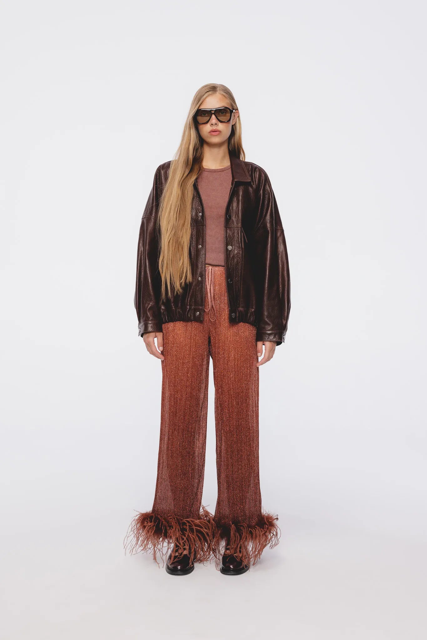 Spodnie Freda Ceglasty