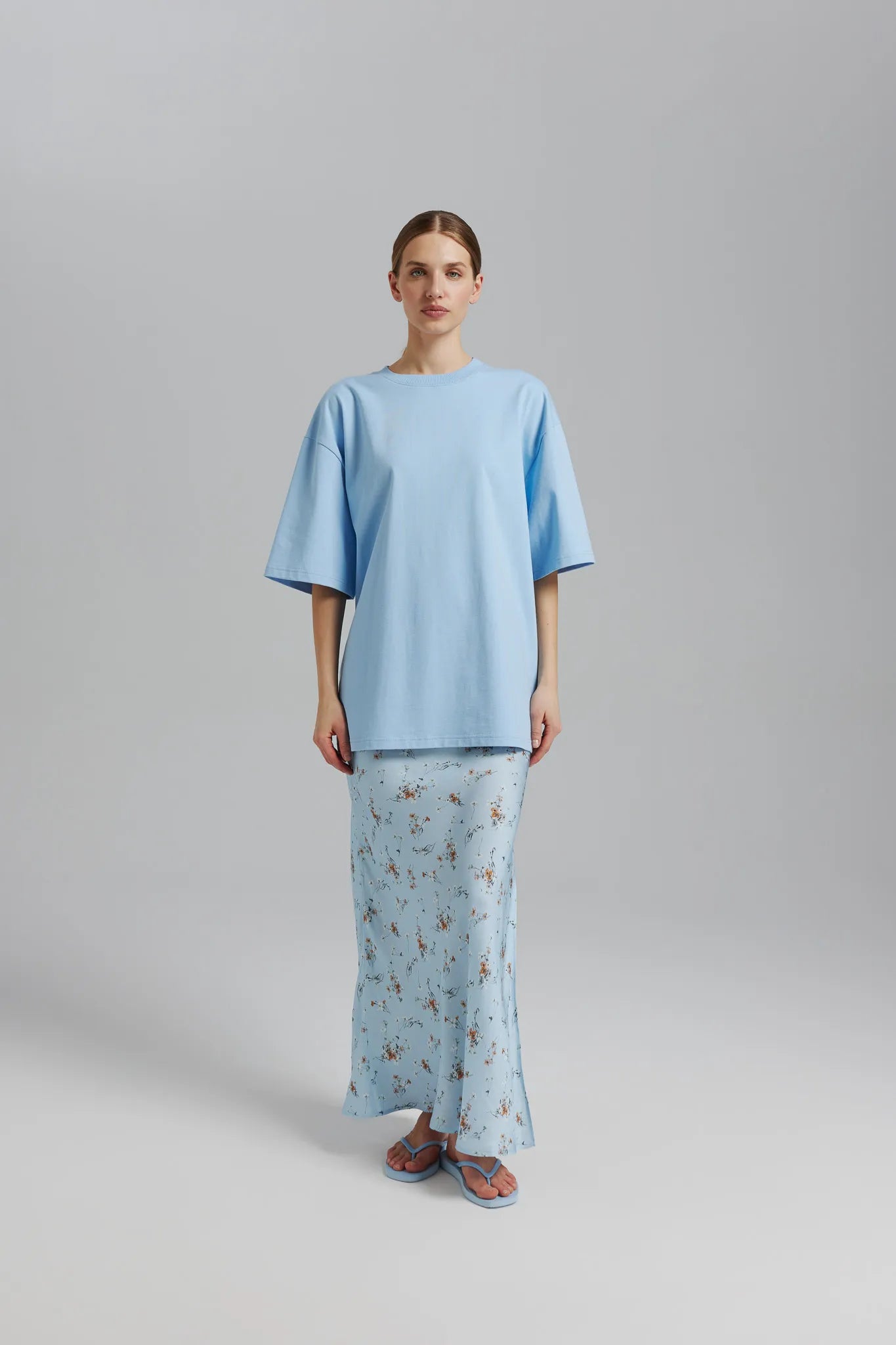 T-shirt unisex Jackie Błękitny