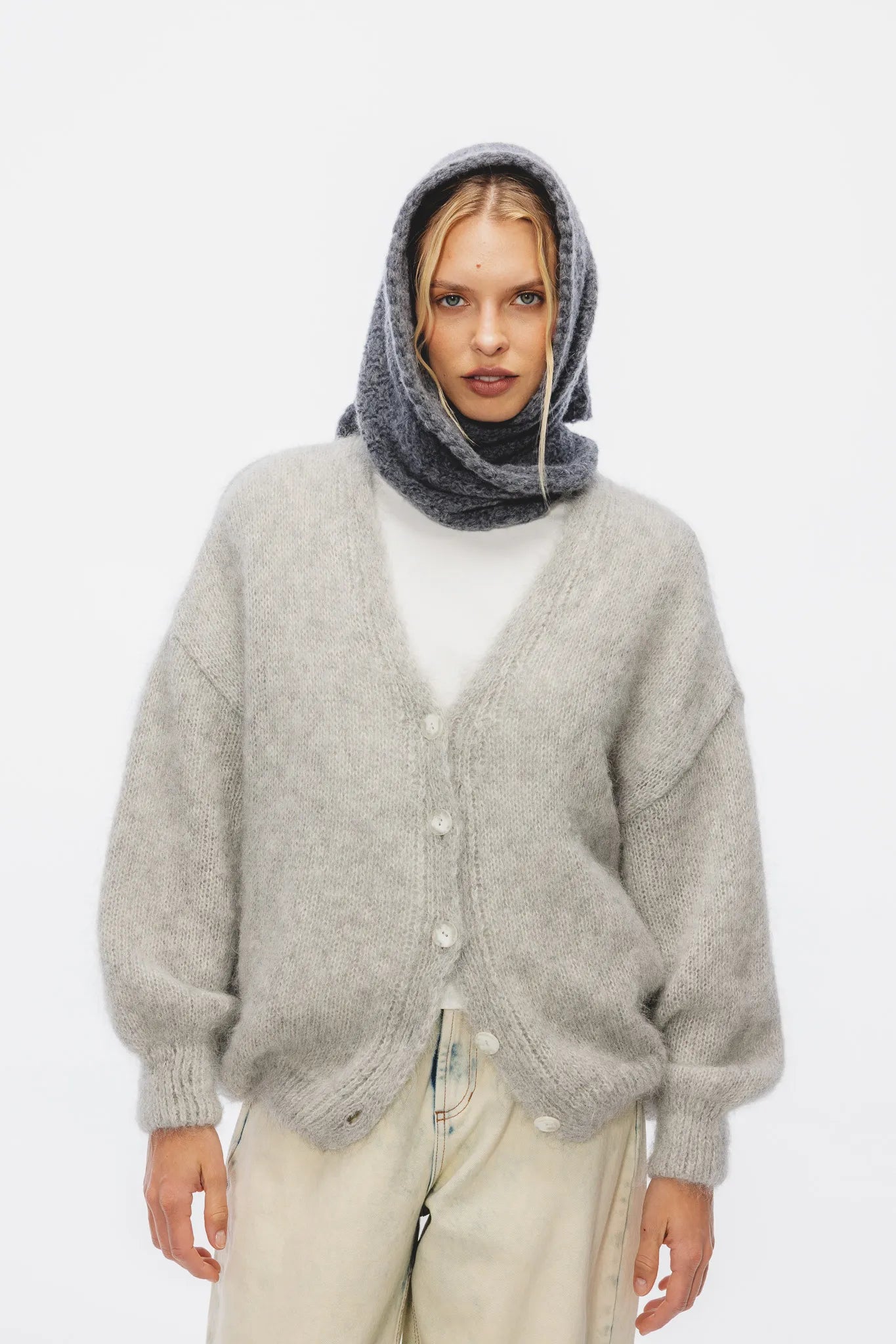 Chusta Marisa Ciemny Szary