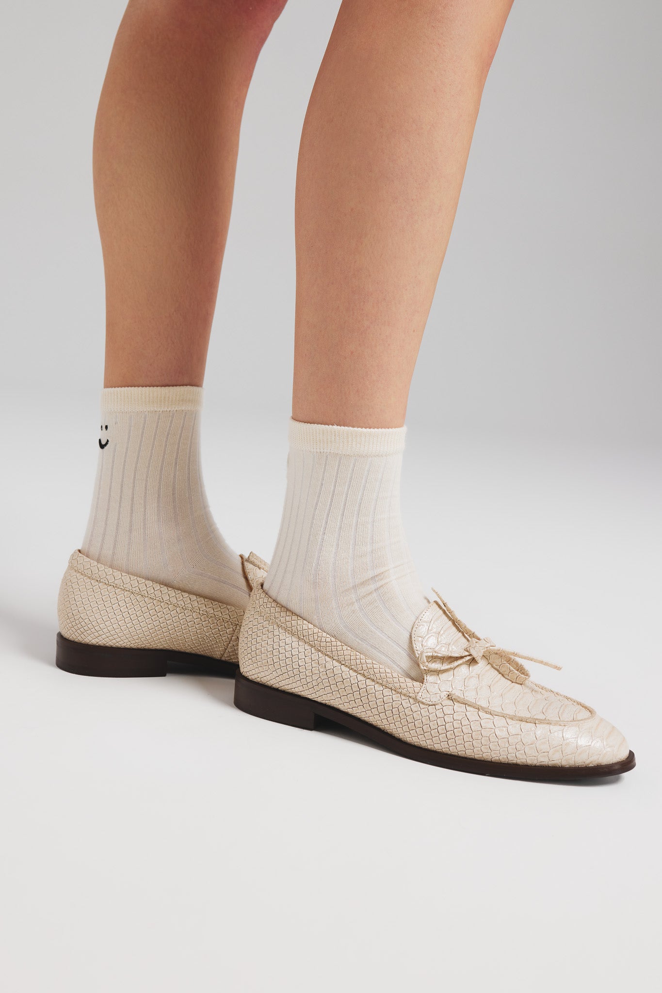 Skarpety Jaromira Haft Off White