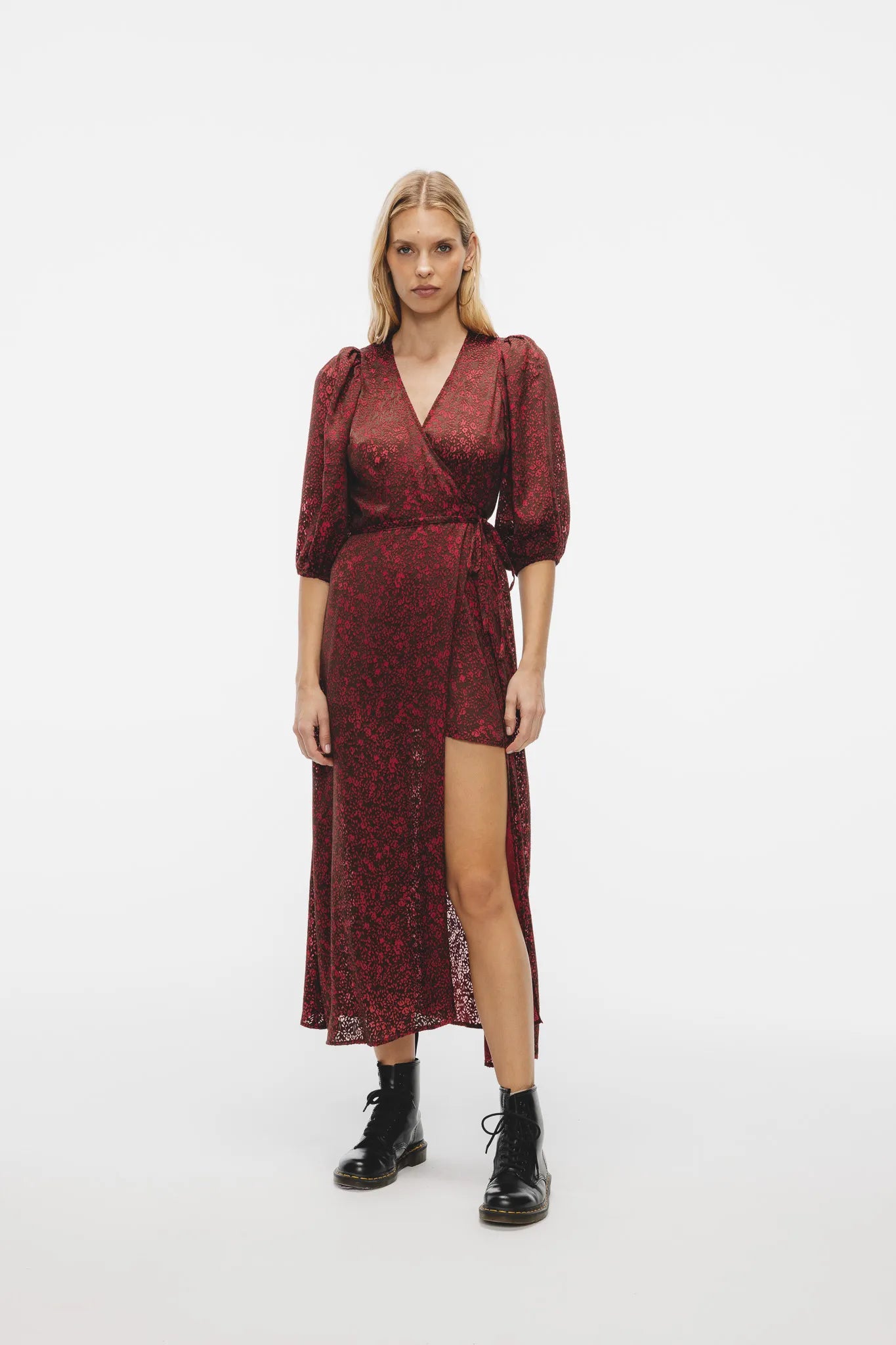 Sukienka Mary Czekoladowo-Fuksjowy