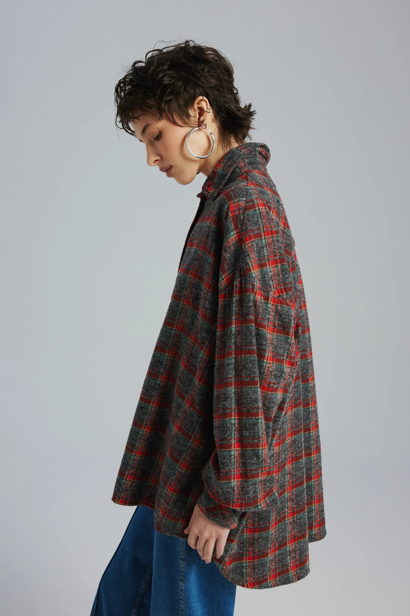 Koszula Dakota Szary-Pomarańczowy