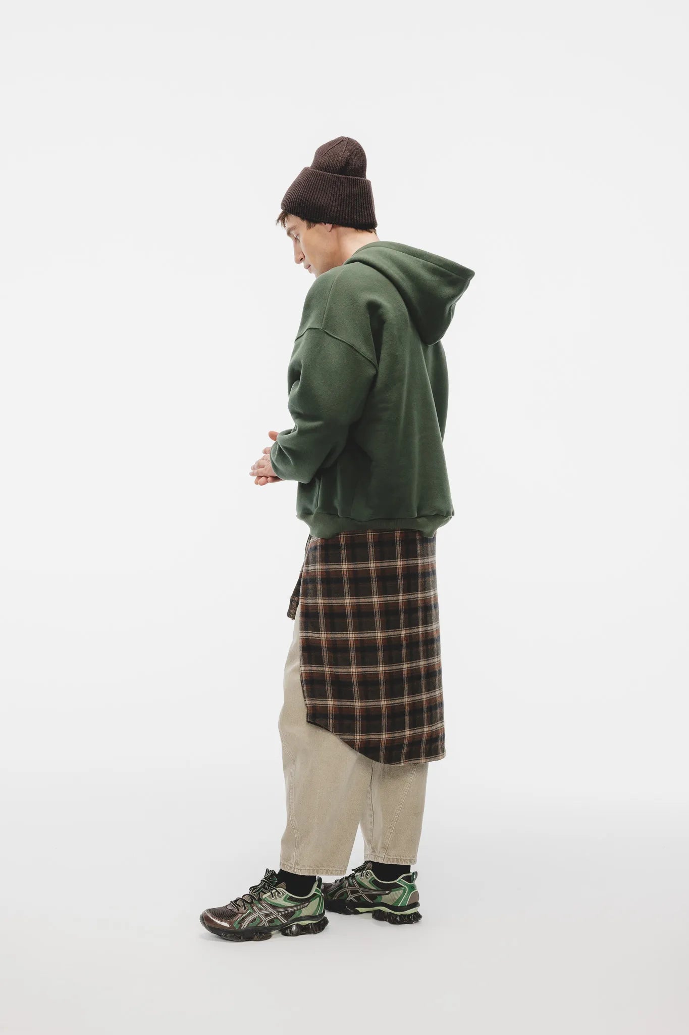 Bluza Kamelia Diagonal Ciemny Zielony