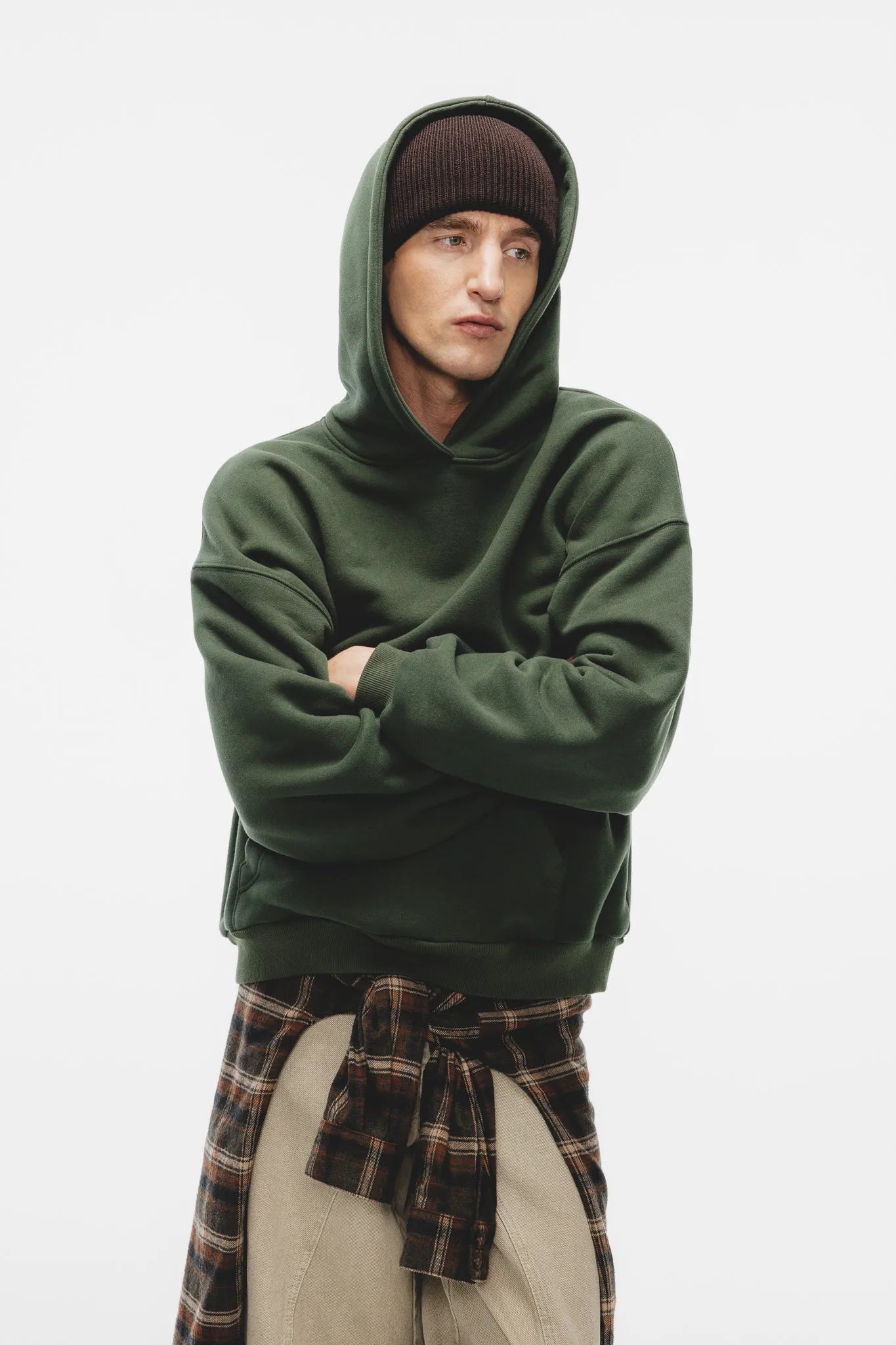 Bluza Kamelia Diagonal Ciemny Zielony