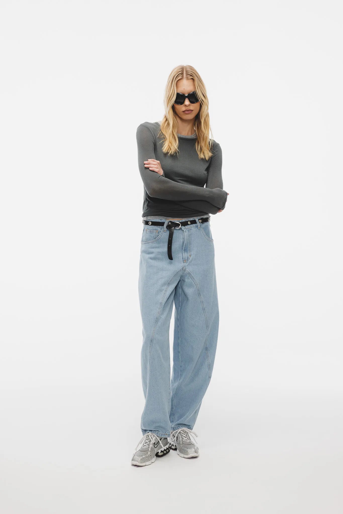 Longsleeve Hortensja Grafitowy