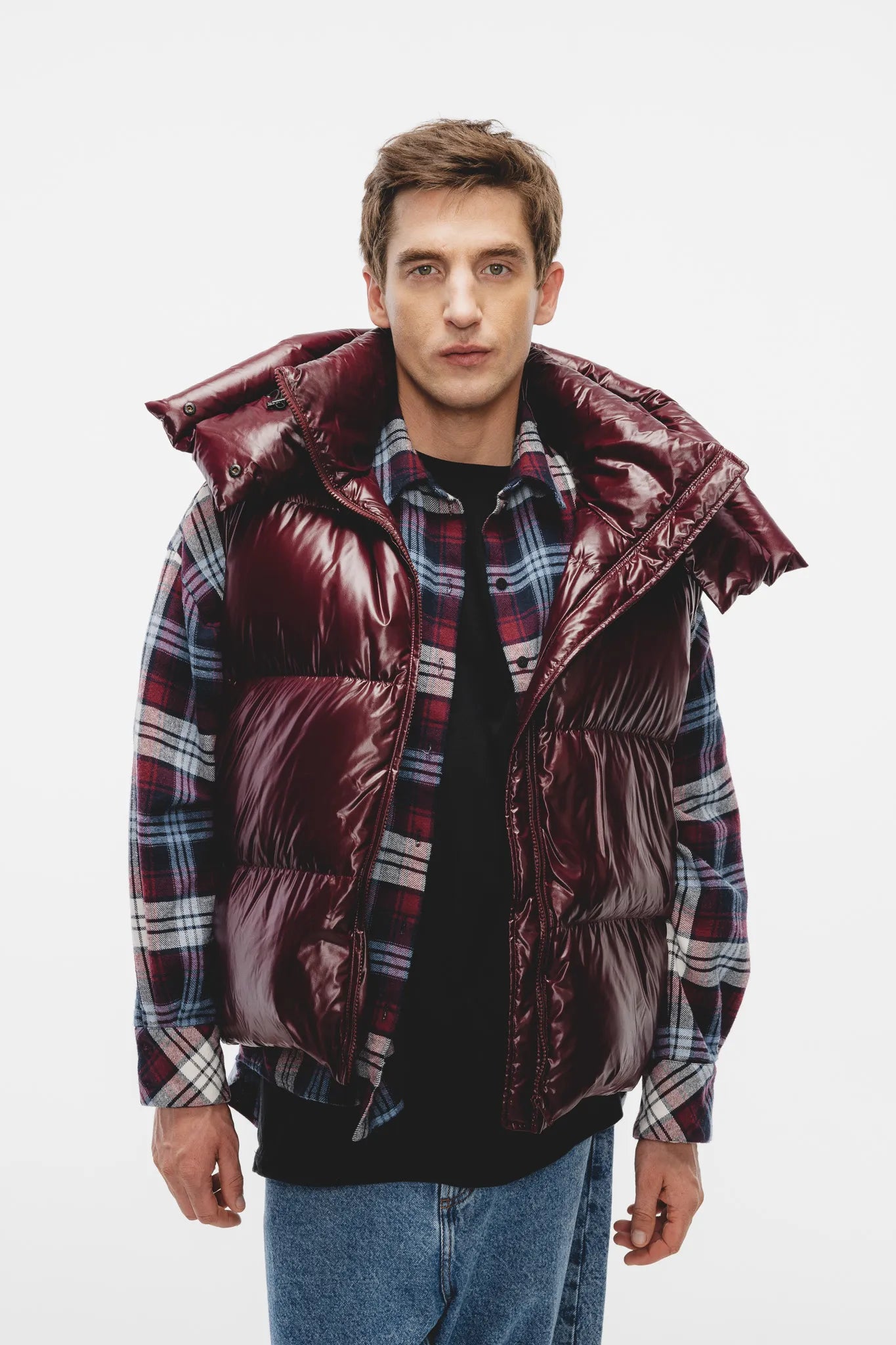 Kamizelka puchowa unisex Władzia Wiśniowy