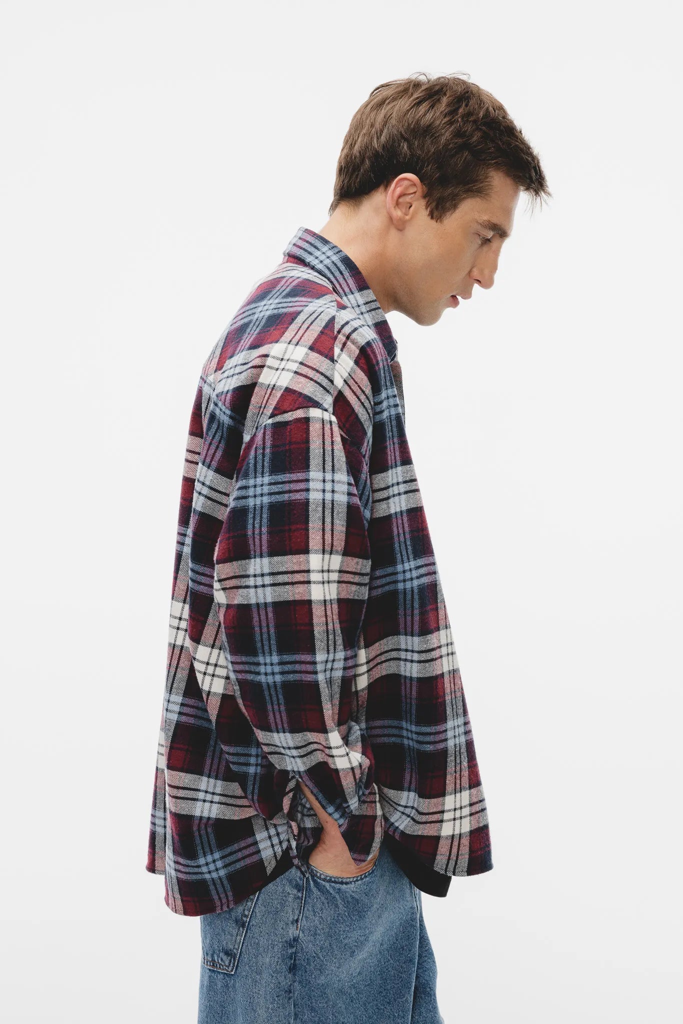 Koszula Dakota Bordowo-Granatowy