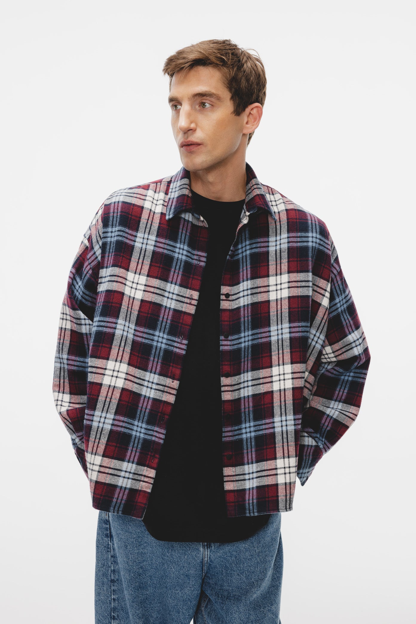 Koszula Dakota Bordowo-Granatowy