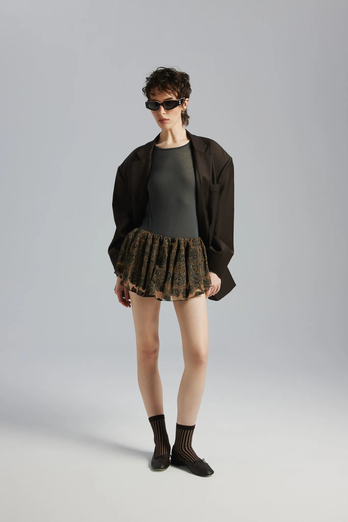 Spodenki Krystal Żakard Złoty-Czarny