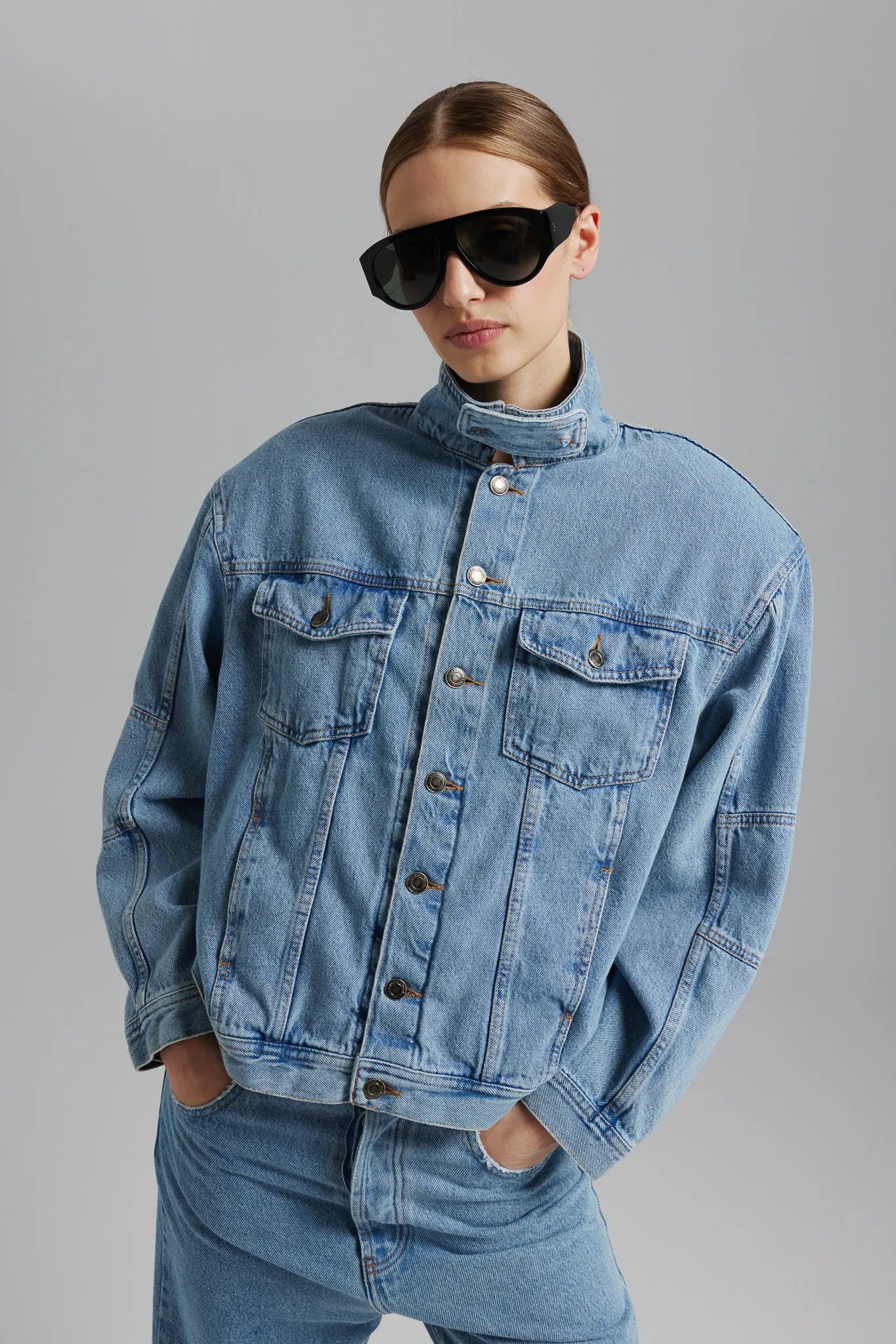 Kurtka Bogusia Sprany Jasny Niebieski