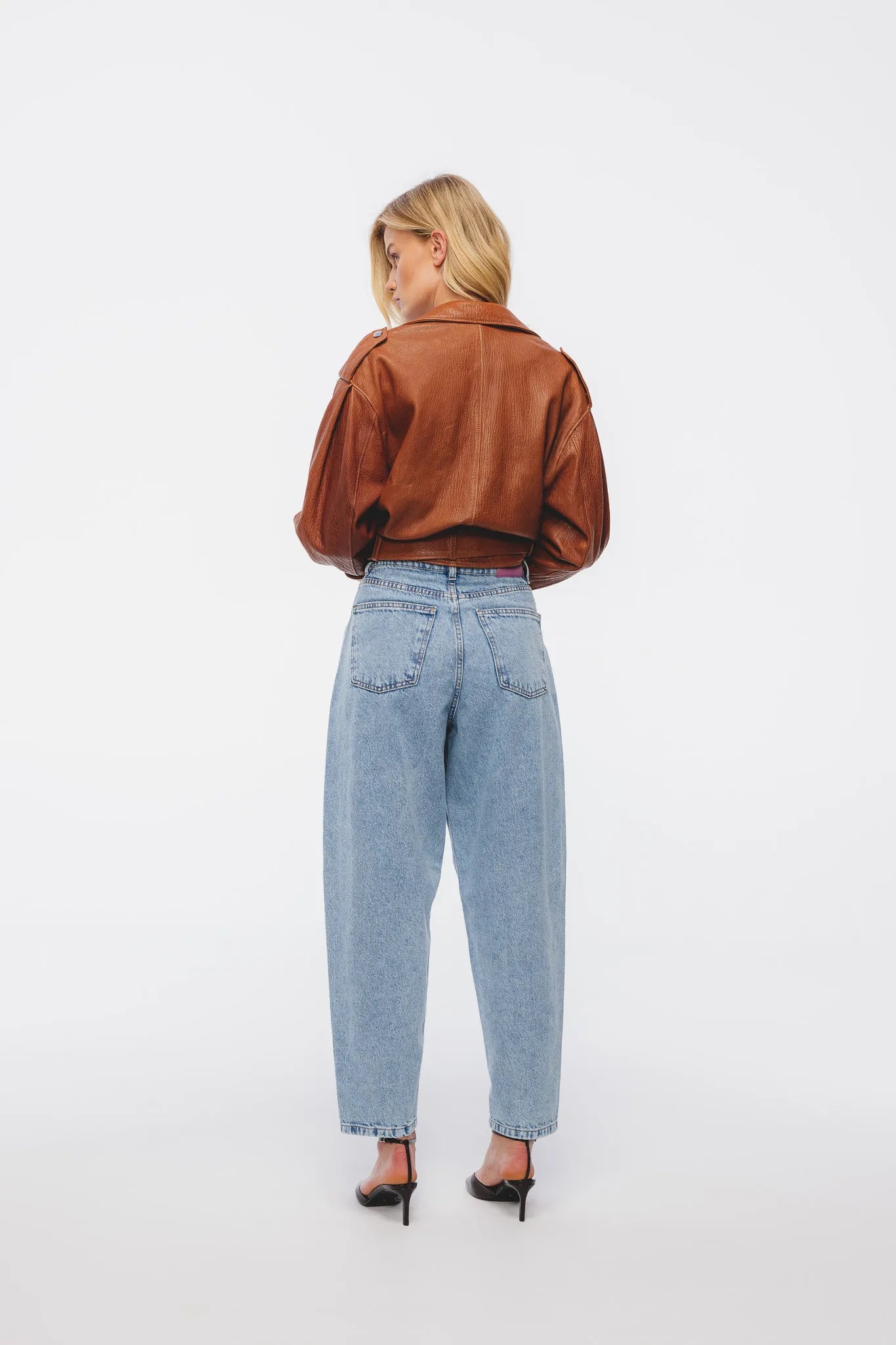 Spodnie Omena Kamienny Niebieski