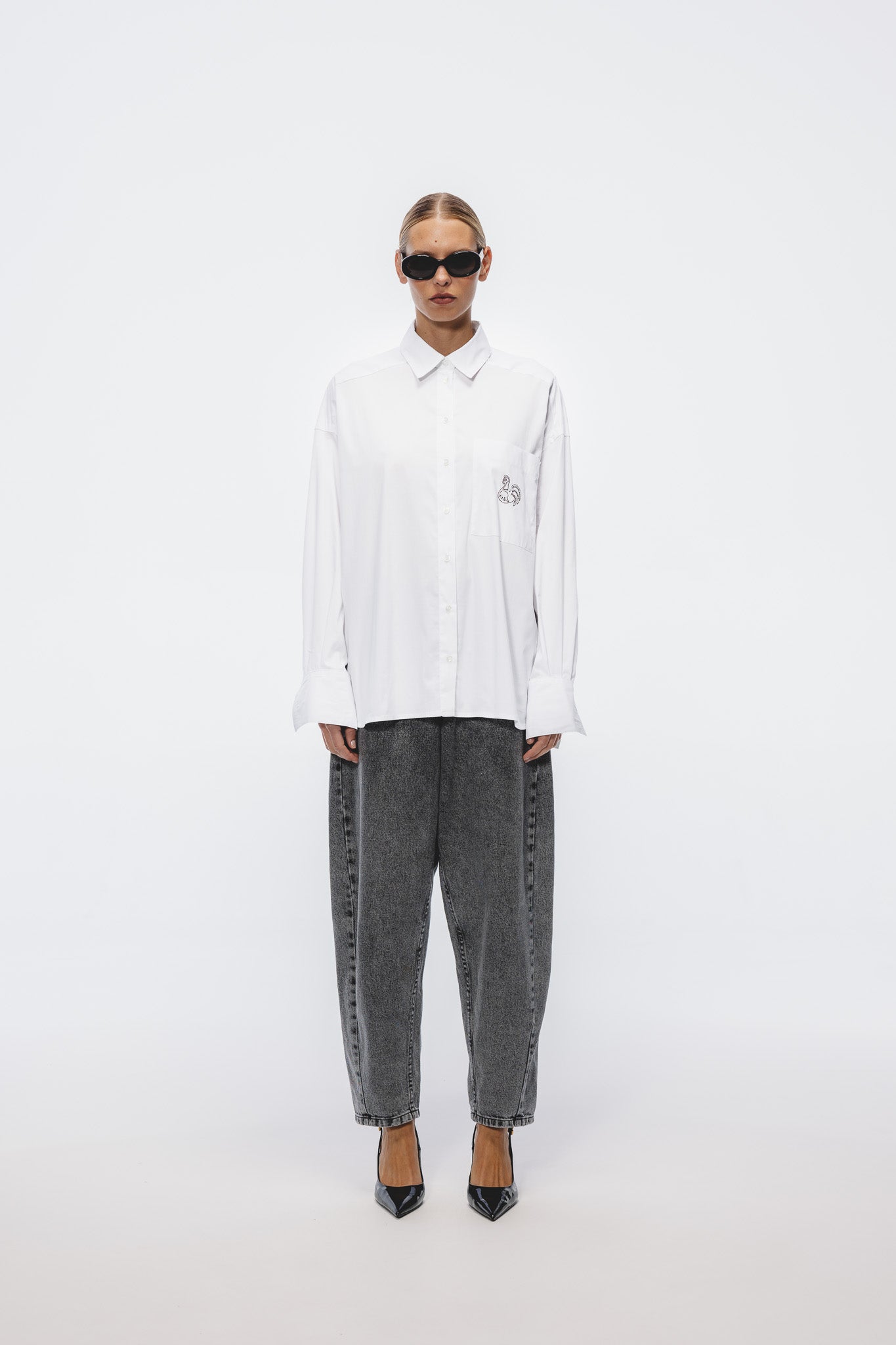 Koszula Aga Haft Biały