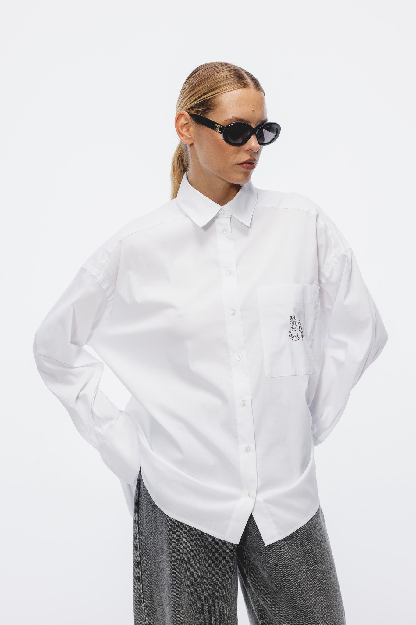 Koszula Aga Haft Biały