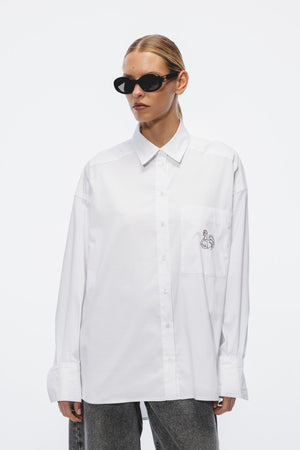 Koszula Aga Haft Biały