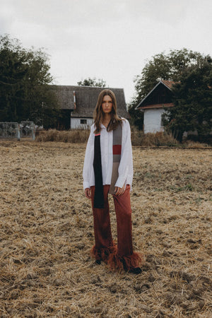 Spodnie Freda Ceglasty