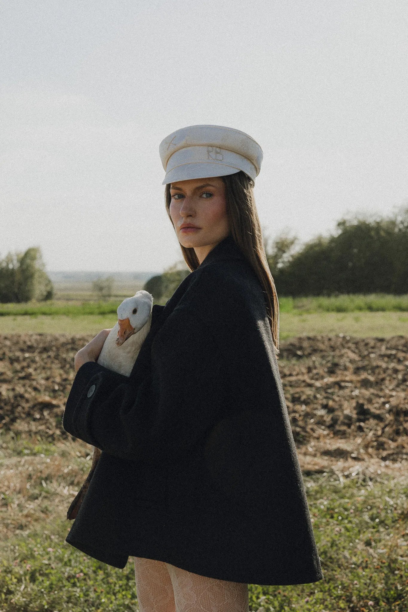 Płaszcz wełniany Gustawa Grafitowy