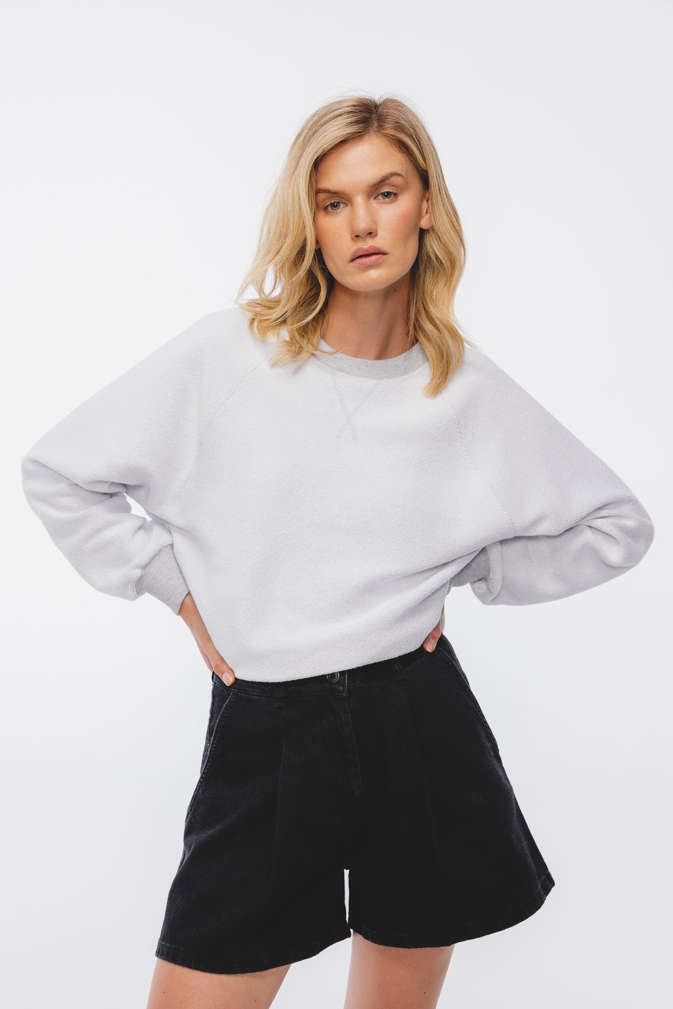 Bluza unisex Marianka Reverse Jasny Szary Melanż