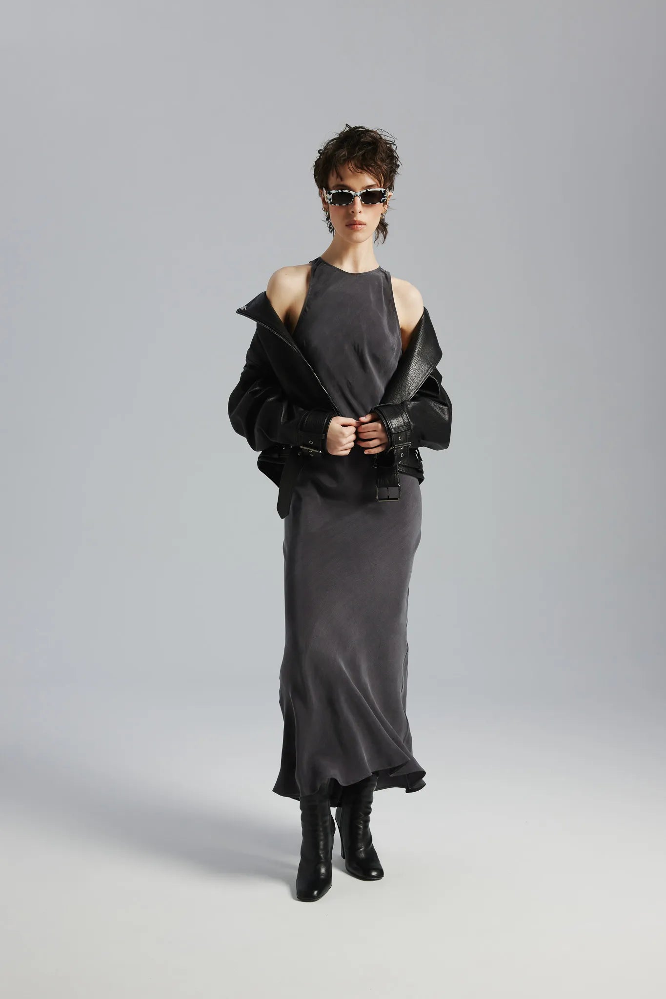 Sukienka Sarah Stalowy