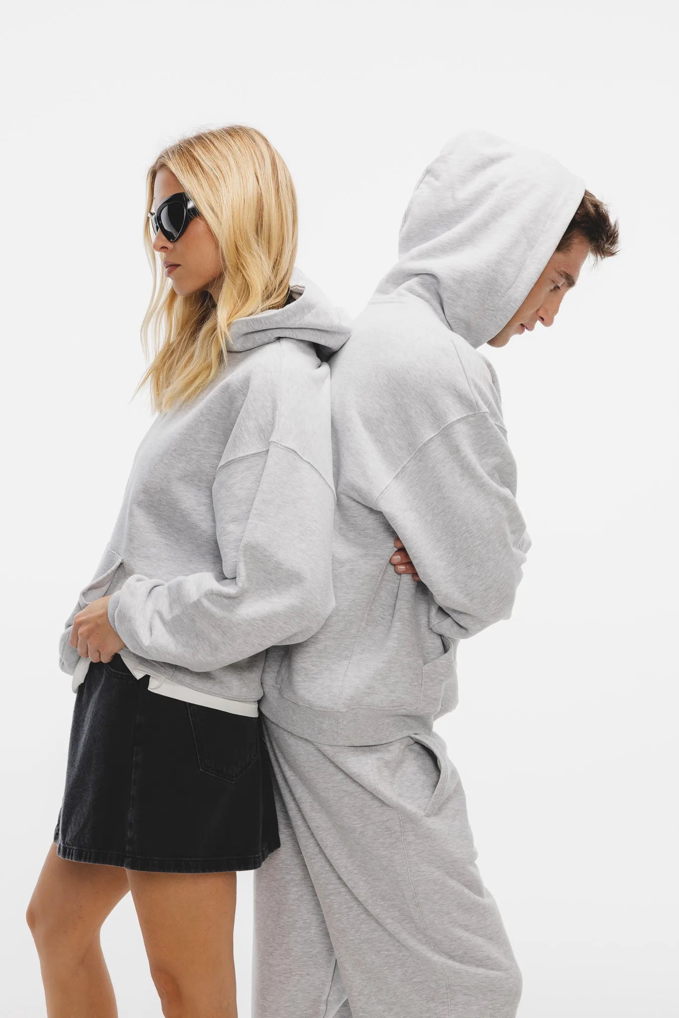 Bluza Kamelia Jasny Szary Melanż