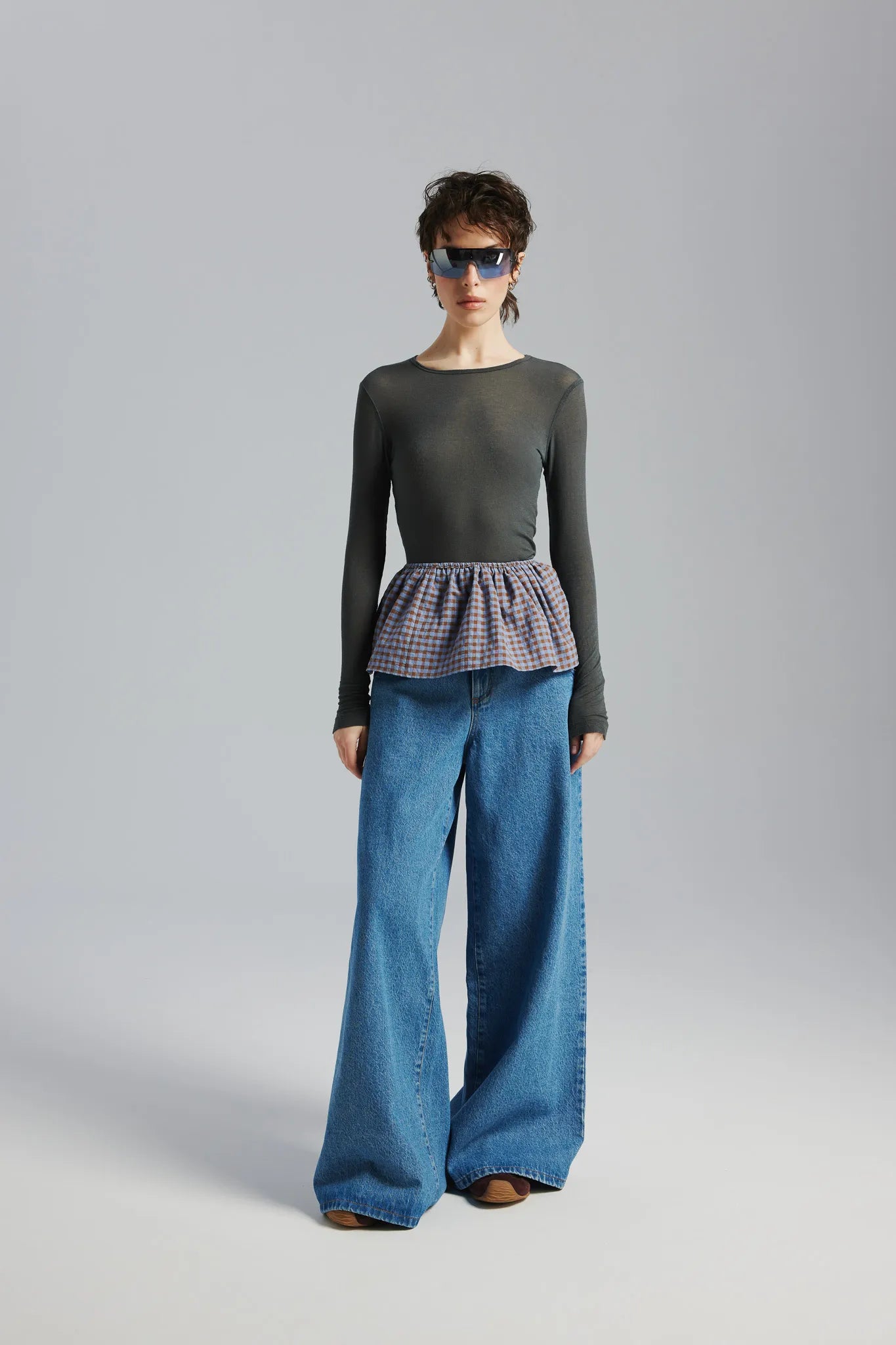 Longsleeve Hortensja Grafitowy