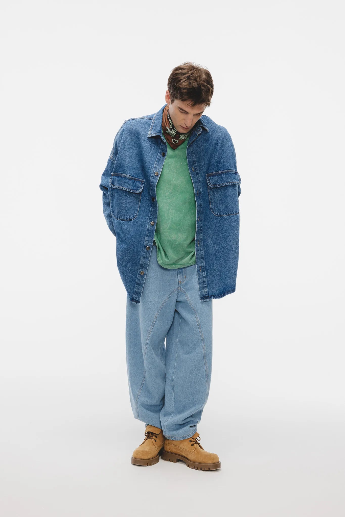 T-shirt Dru Vintage Sprany Zielony