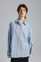 Koszula Aga Paski Błękitny