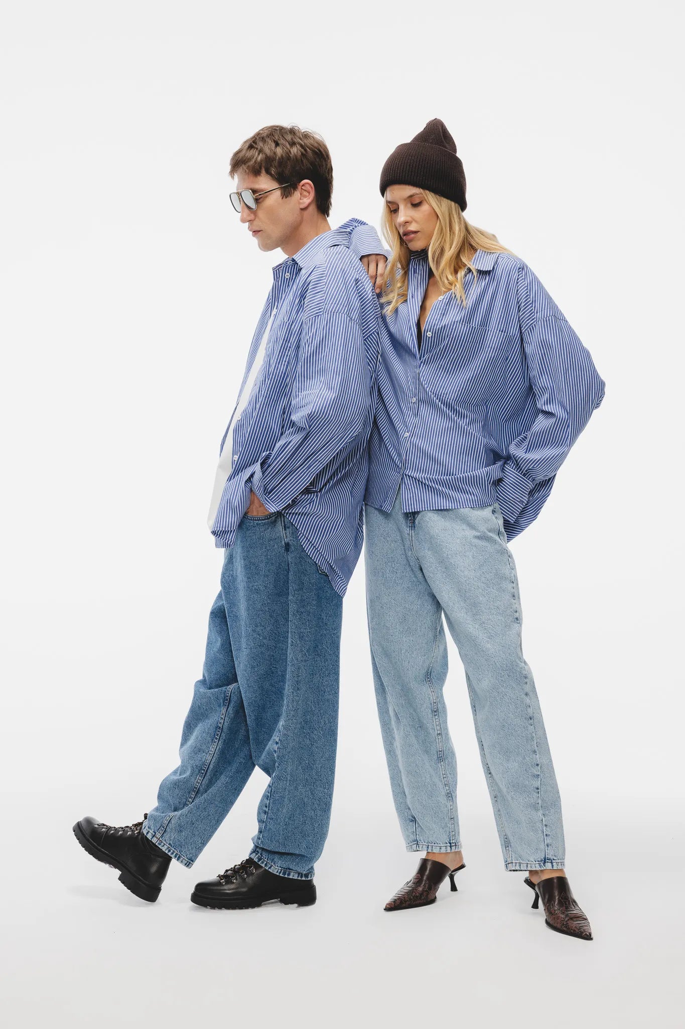 Spodnie Omena Niebieski