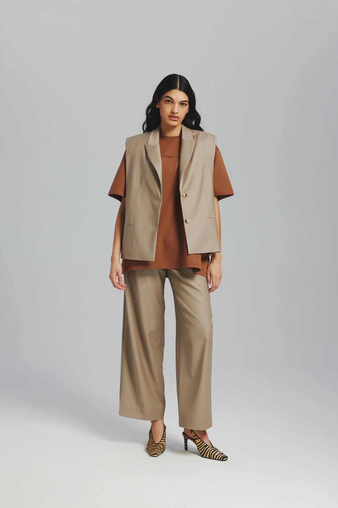 Spodnie Molly Beżowy