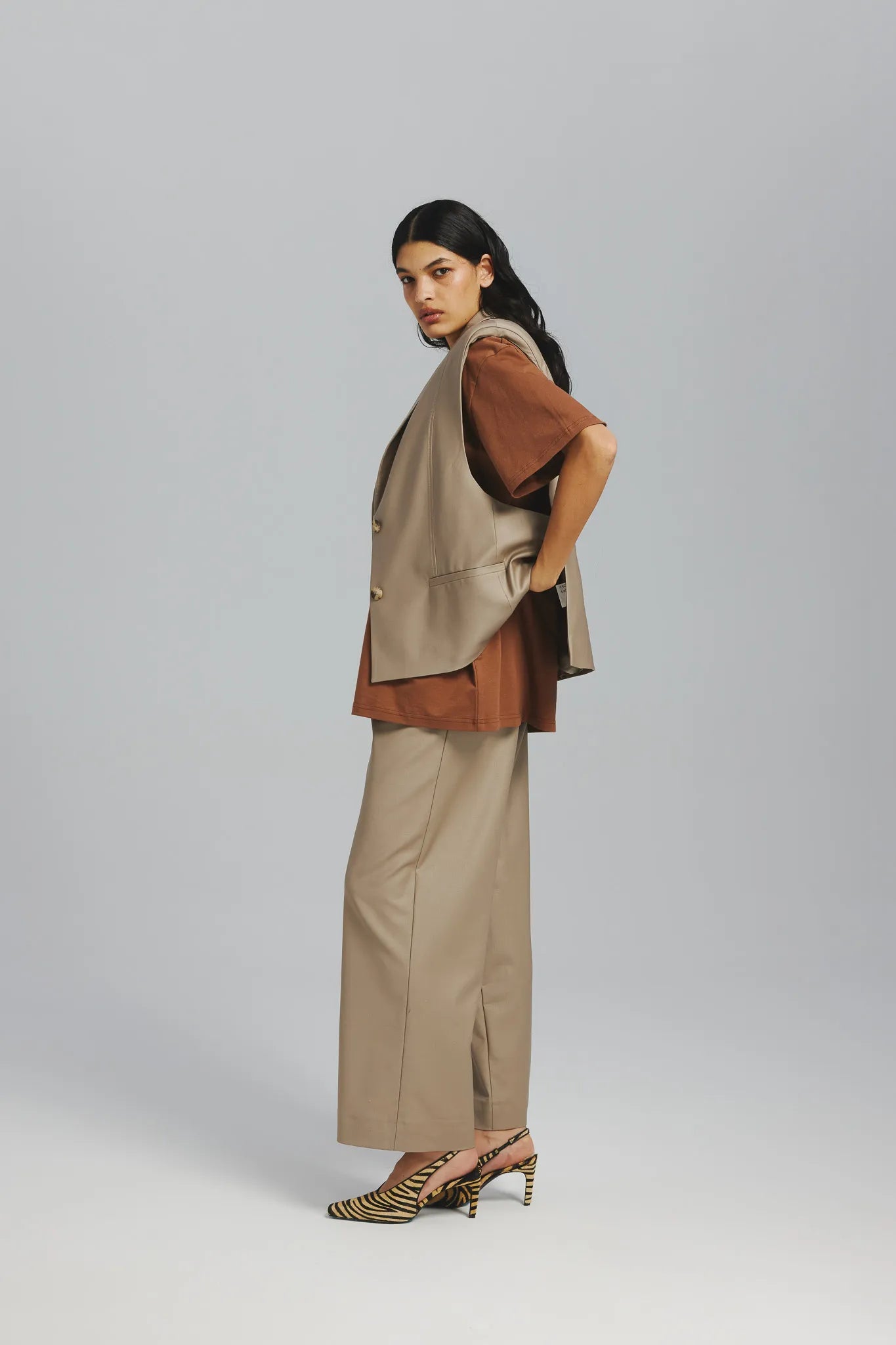 Spodnie Molly Beżowy