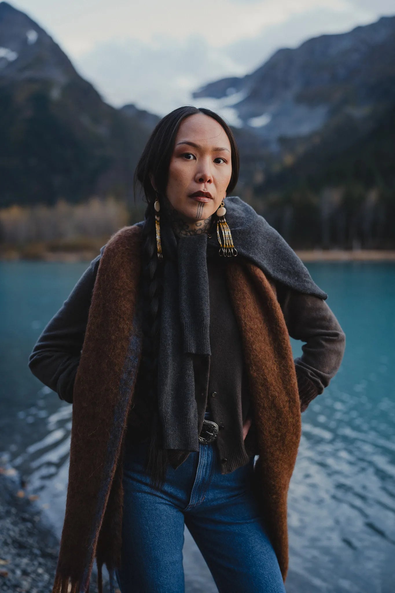 Sweter Ewela Brązowy