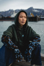 Bluza Kamelia Diagonal Ciemny Zielony