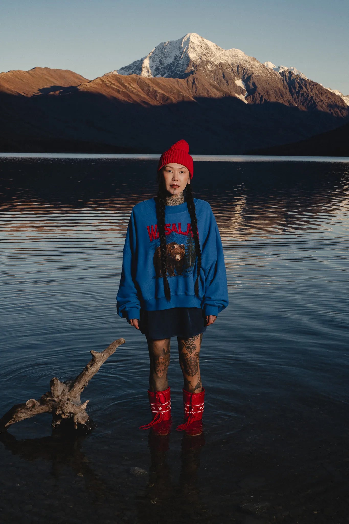 Bluza Gaja Print Jasny Kobalt