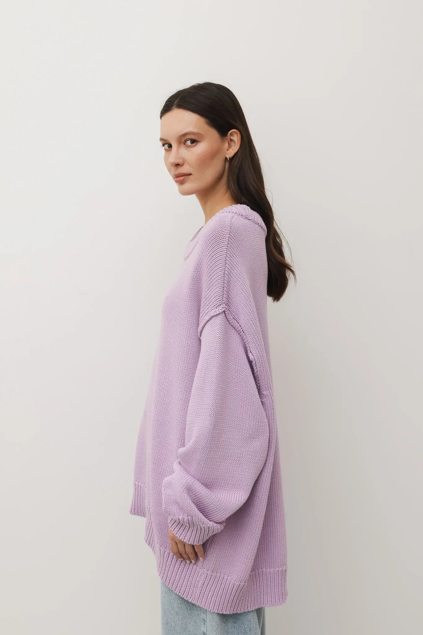 Sweter Iwa Lilowy