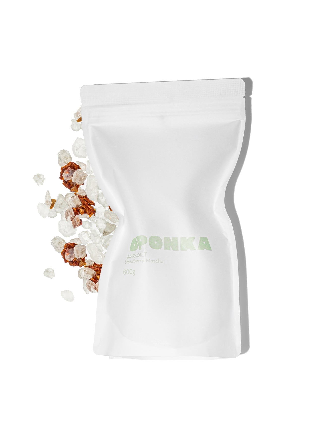 Sól do kąpieli o zapachu Truskawkowej Matchy