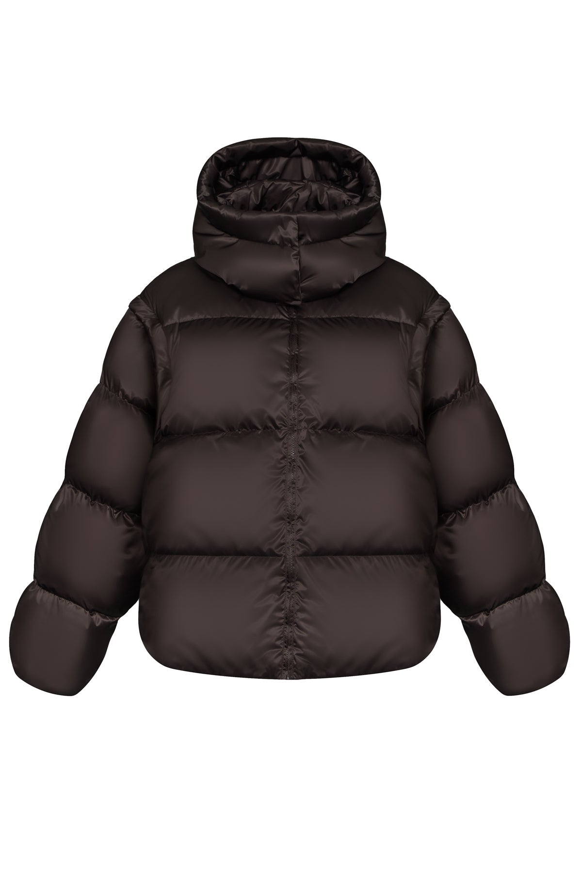 Kurtka puchowa unisex Gracjana Brązowy